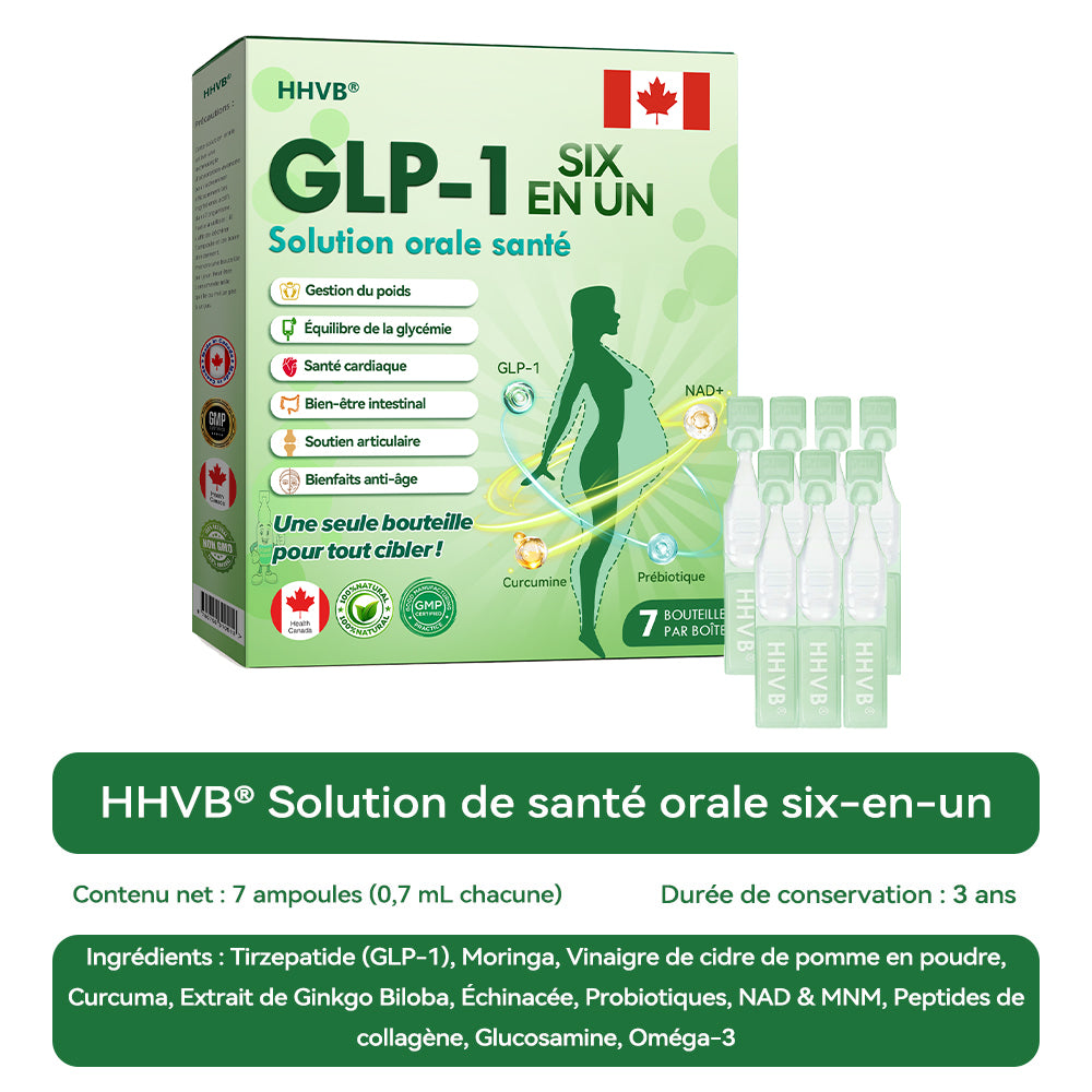 Boutique officielle | 𝙃𝐻𝑉𝖡®🌻🌻𝐺𝐿𝑃-𝟏 SIX IN-ONE Solution de santé liquide oral (Juste une dose par jour, changements visibles en 7 jours) ✅ Pour l'obésité, la santé cardiovasculaire, le diabète, l'apnée du sommeil, les problèmes articulaires, et plus encore